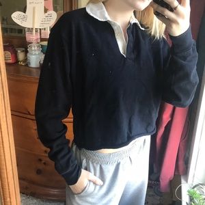 brandy melville long sleeve polo shirt